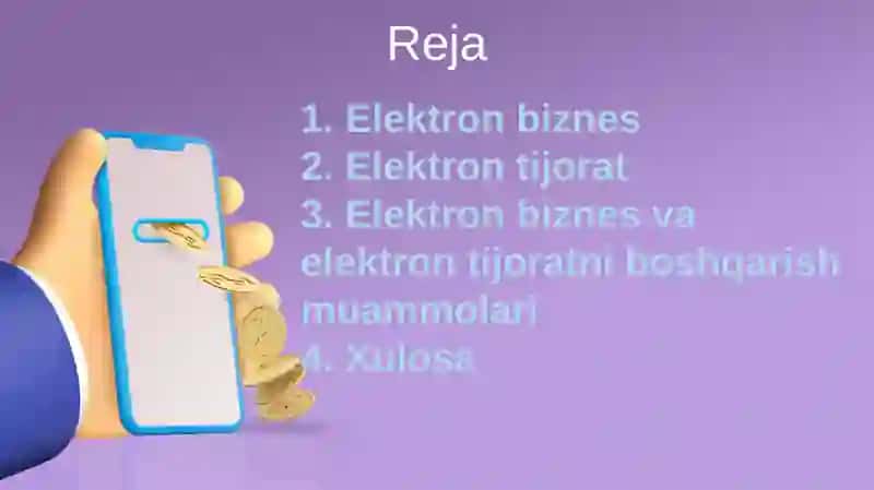 Elektron biznes va elektron tijoratni boshqarish muammolari 3
