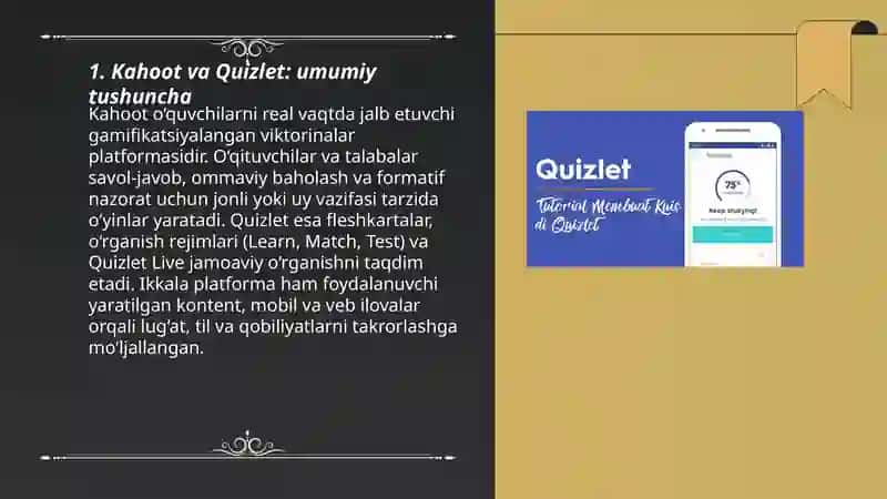 Kahoot Quizlet 3
