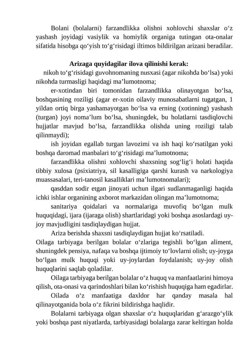 Bolalarni oilaga tarbiyaga berish patronat 3
