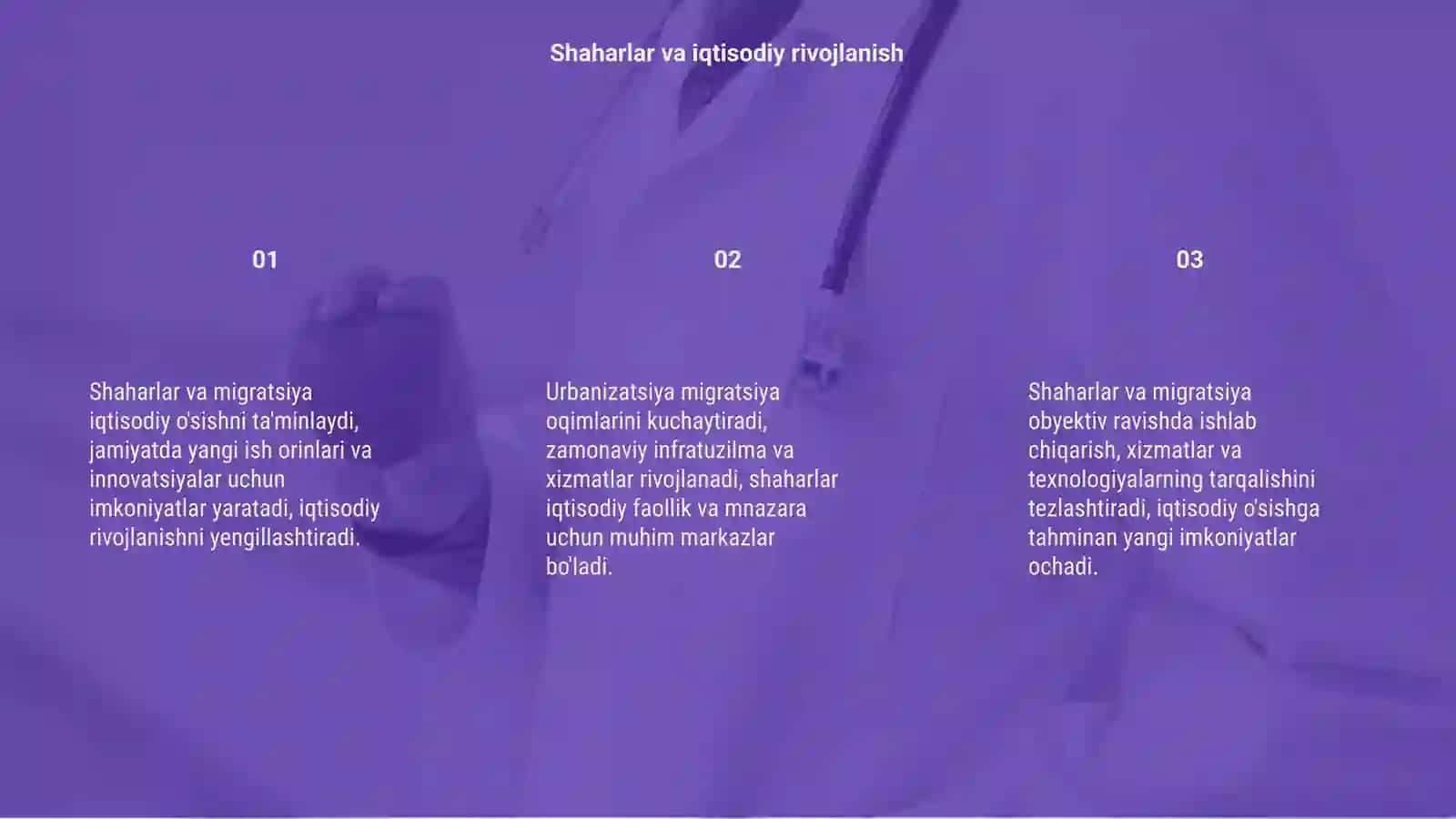 Urbanizatsiya va migratsiyaning iqtisodiy o'sishga tasiri 3
