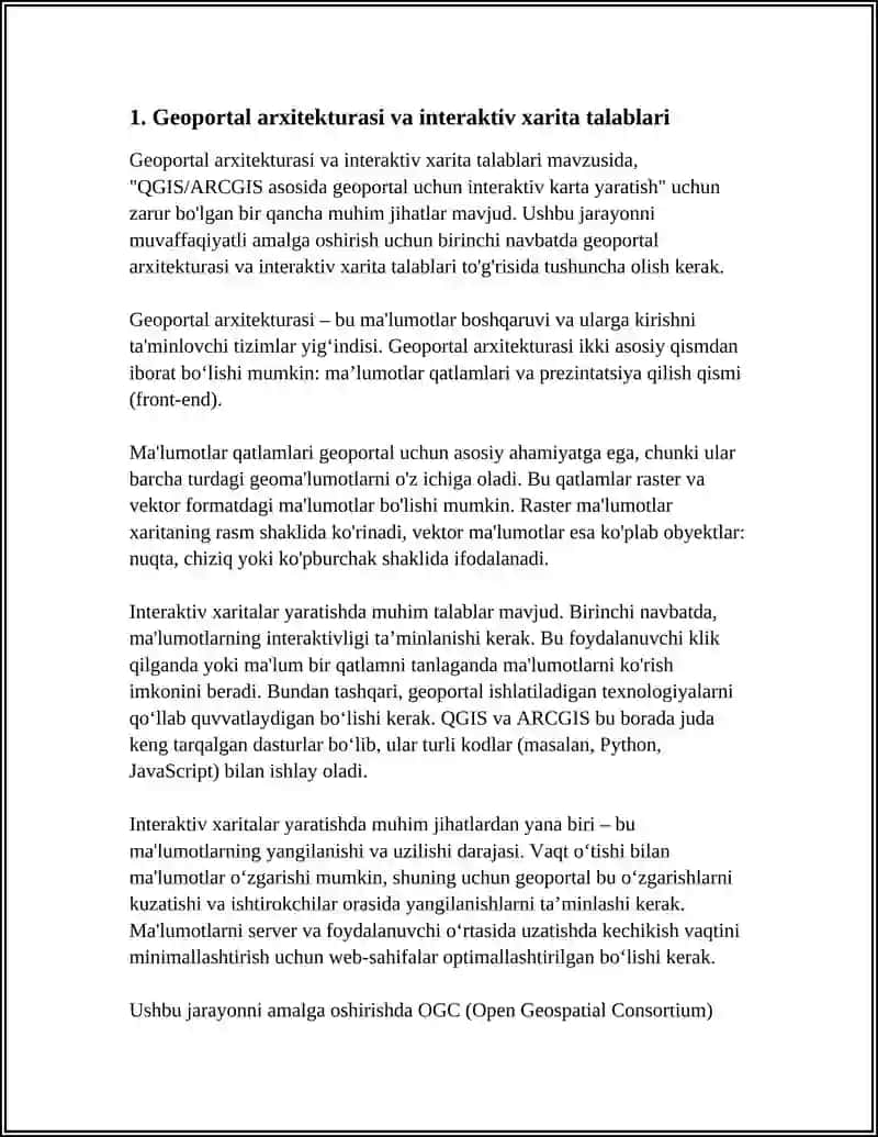 QGIS/ARCGIS ASOSIDA GEOPORTAL UCHUN INTERAKTIV KARTA YARATISH 3