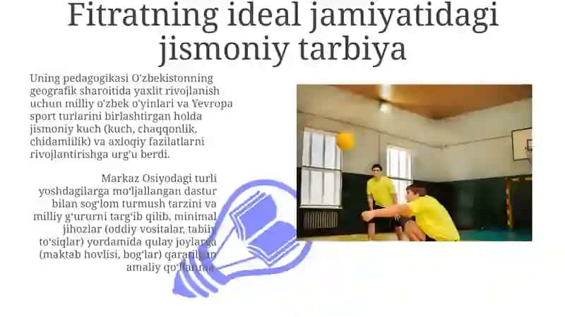 Abdurauf Fitratning jismoniy tarbiyatoʻgʻrisidagi fikrlari 3