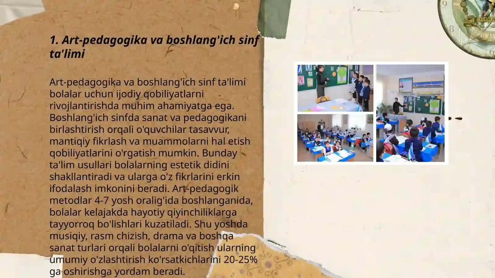 Art-pedagogik texnalogiyalar vositasida boshlanğich sinf òquvchilarini estetik tarbiyalash 3