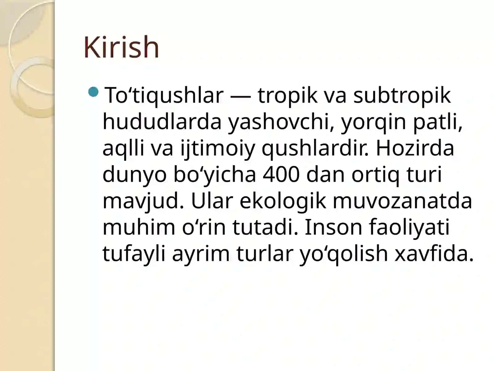 To‘tiqushlar populyatsiyasi va ularning biologik xususiyatlari 3
