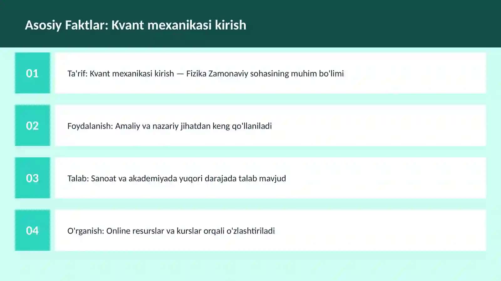 Kvant mexanikasi kirish 3