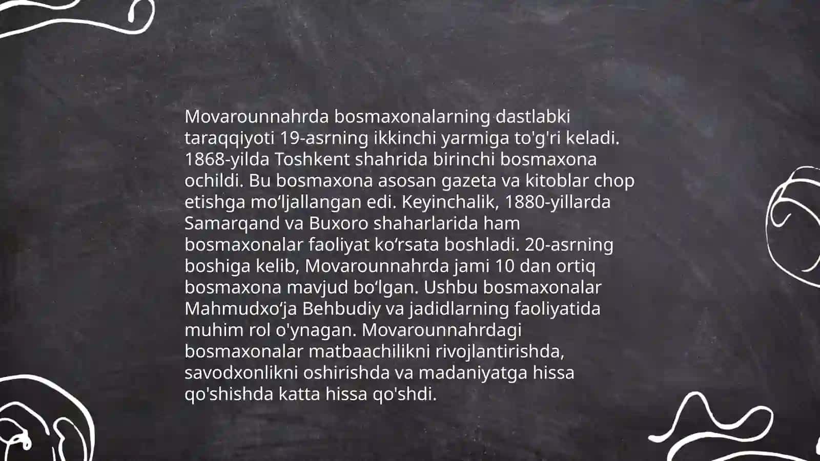 Movarounnahrda bosmaxonalar tarixi 3