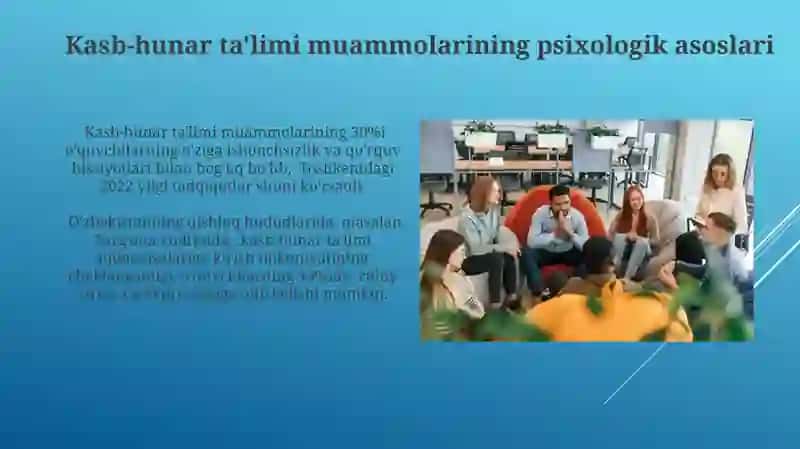 Kasb-hunar ta'limi muammolarining psixologik asoslari 3