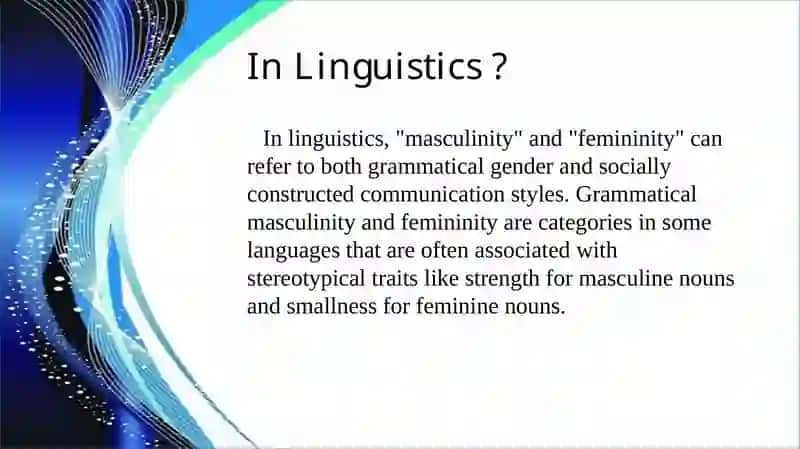 Masculine versus Feminine 3
