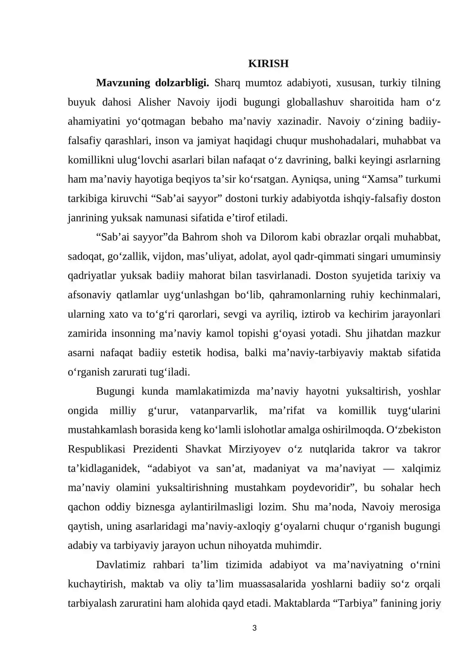 Sab’ai sayyordagi Bahrom va dilorom hikoyasi g'oyaviy motivlari 3