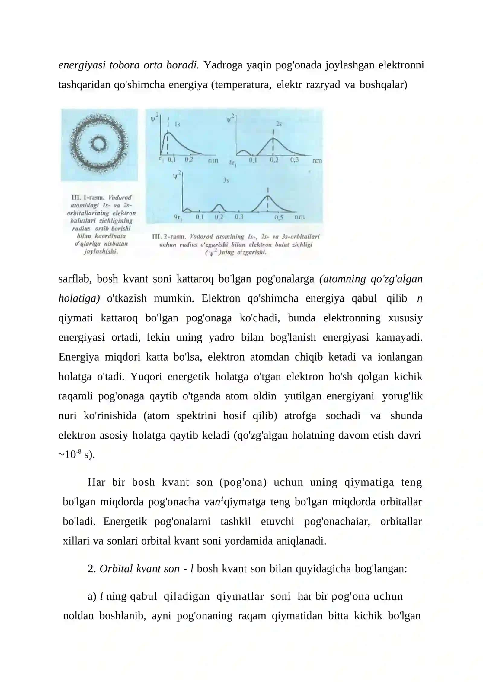 Atomda elektron qavatlarning tuzilishi 3