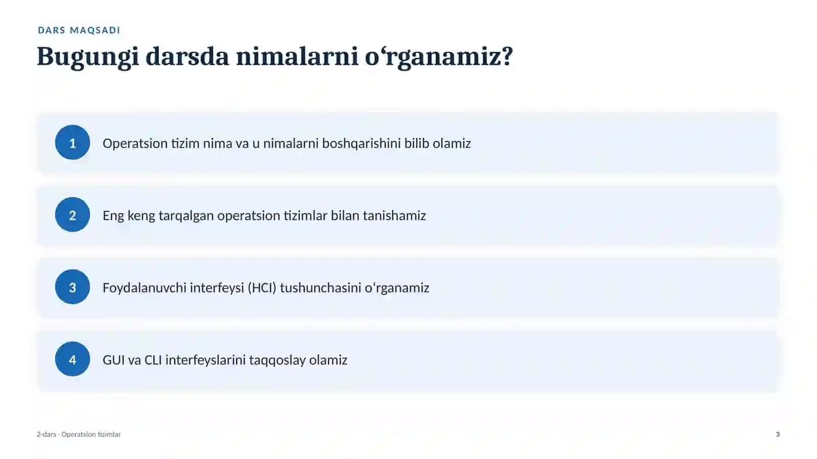 Operatsion tizimlar 3