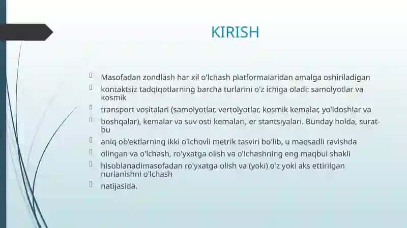 Yerni manitoring qilish materiallarini oʻrmon xoʻjaligi sohalarida qollash 3