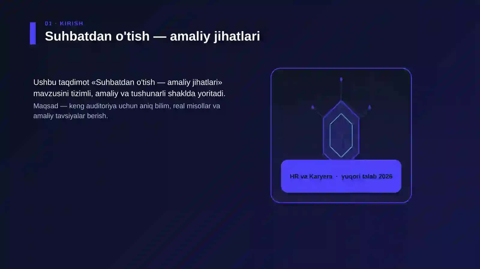 Suhbatdan o'tish — amaliy jihatlari 3
