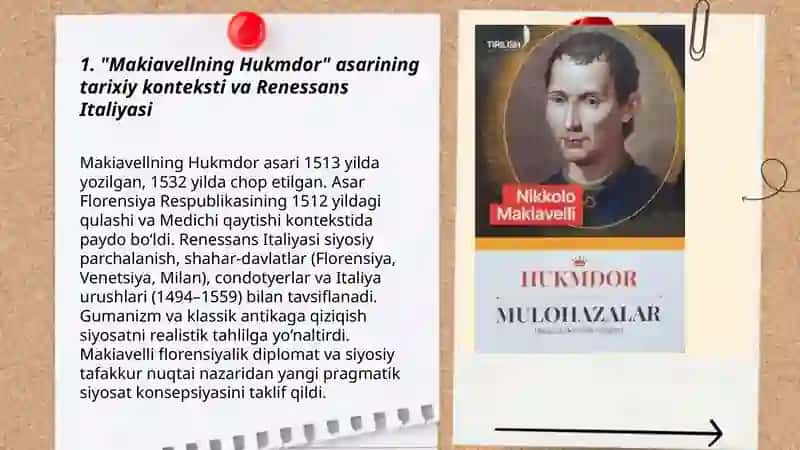 Makiavellning Hukmdor asari 3