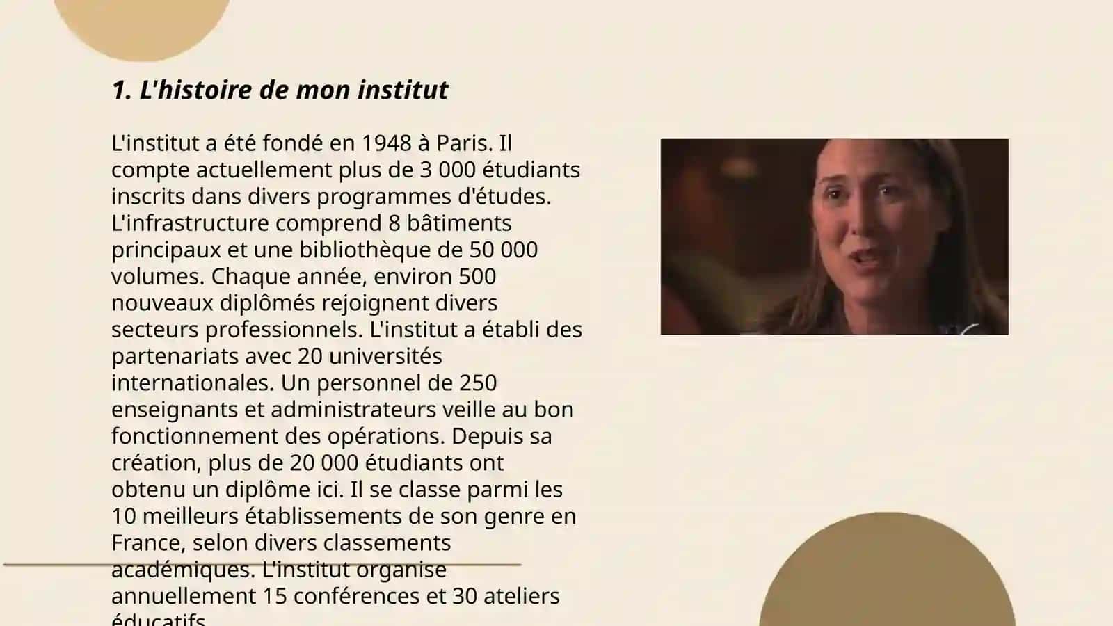 L'institut à Paris 3