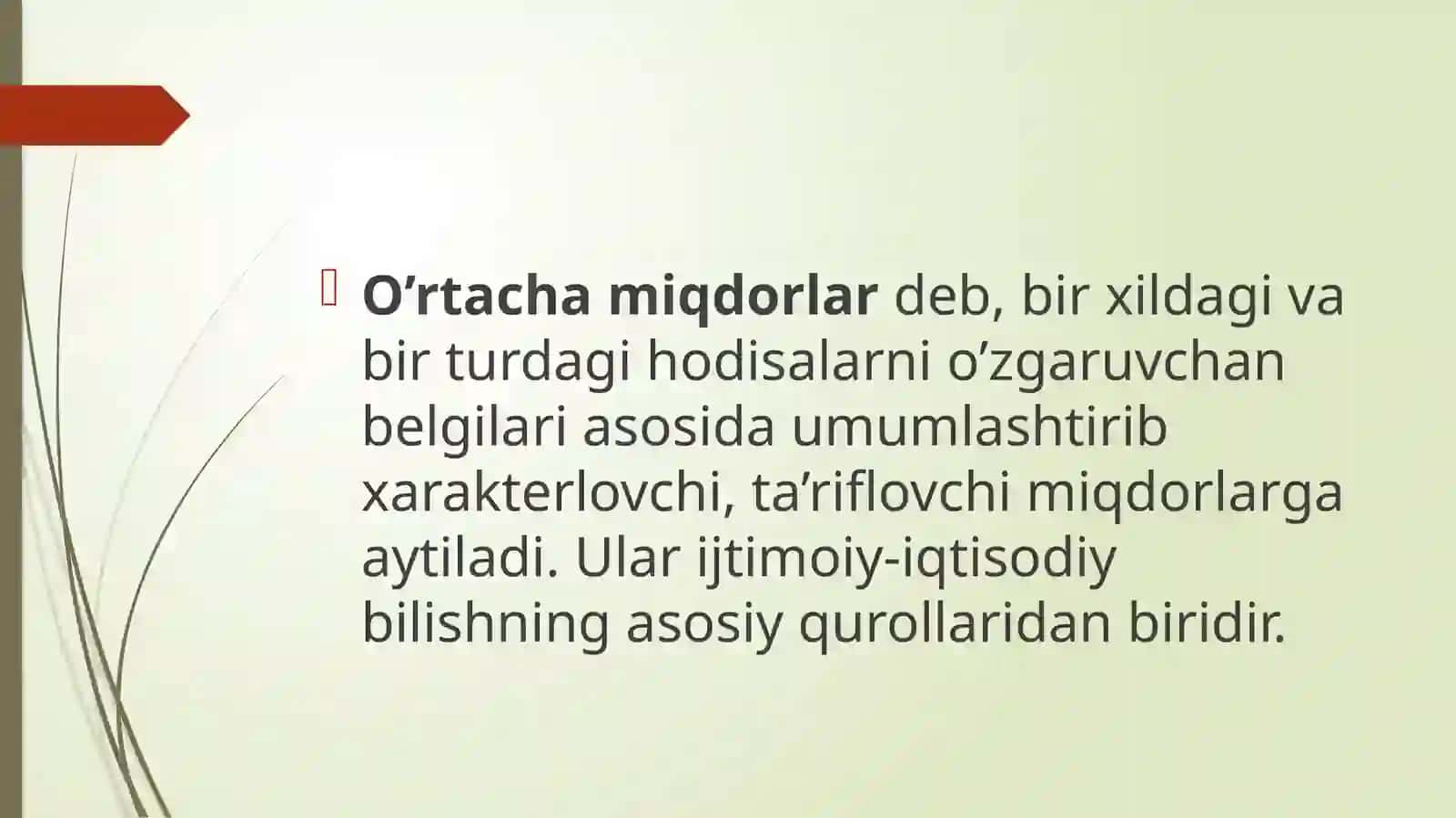 O’rtachamiqdorlar: mohiyati, ahamiyati va tasnifi 3