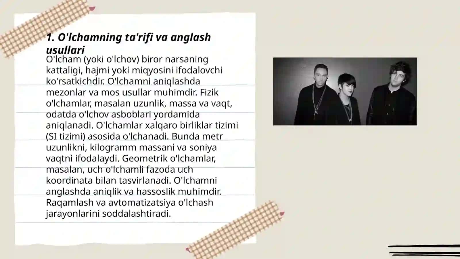 O'lchamning ta'rifi va anglash usullari 3