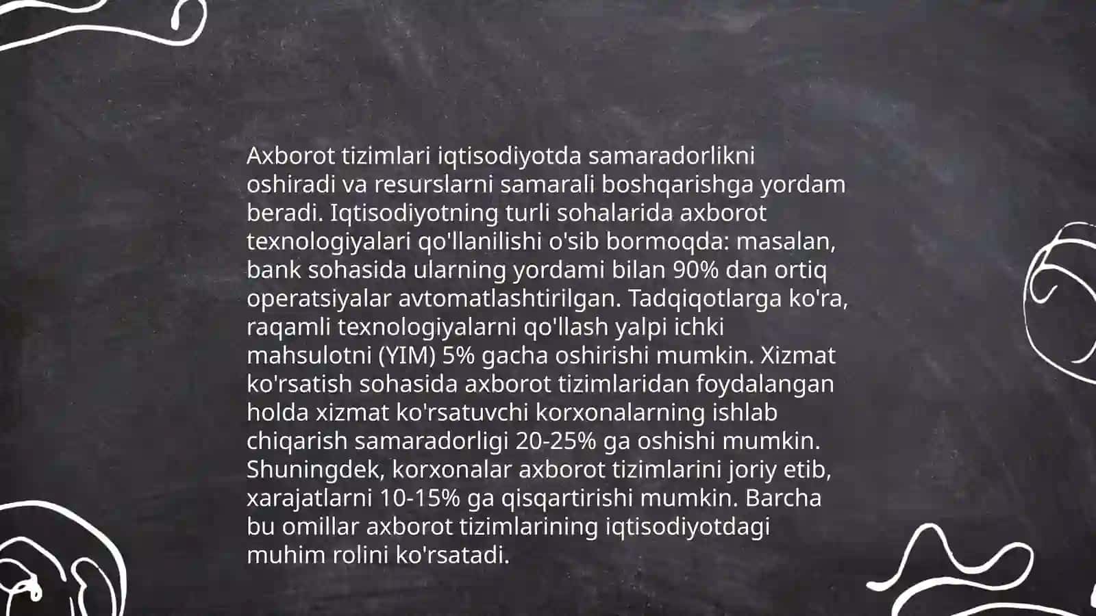 Iqtisodiyot Axborot tizimlarni qullab quvvatlash 3