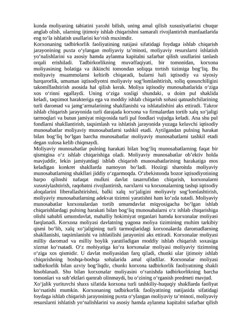Xo‘jalik yurituvchi sub’ektlar moliyasi 3