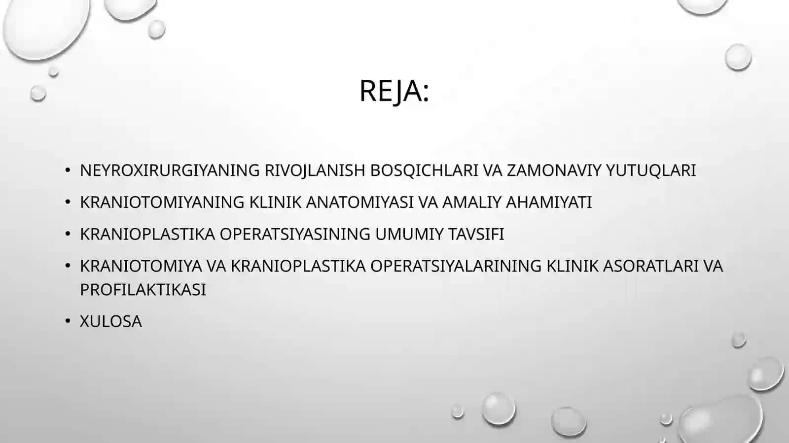 Neyroxirurgiyada qo’lga kiritilgan yutuqlar. Kraniotomiya va kranioplastika. 3