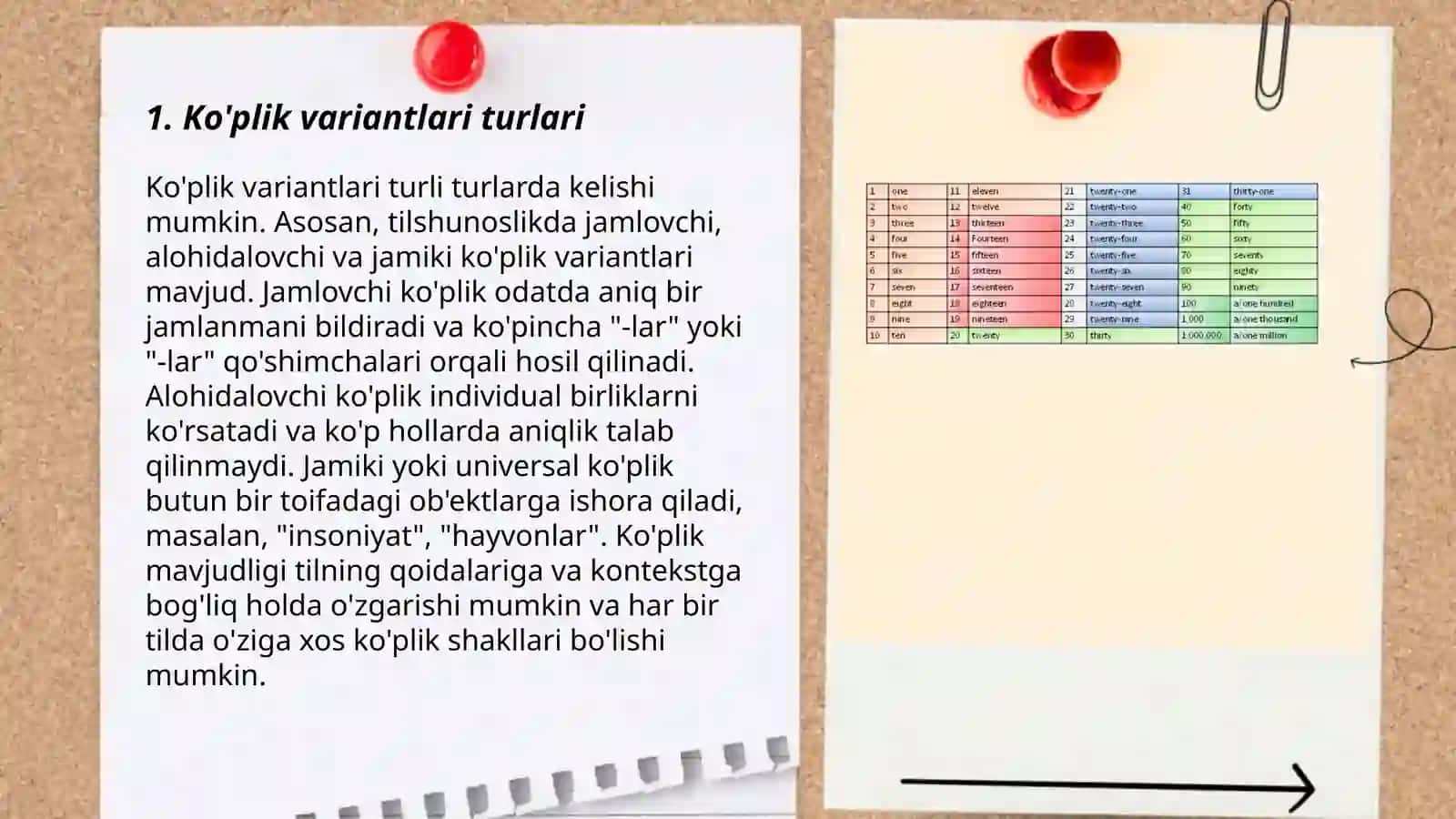 Ko'plik variantsion qator, ular bilan ishlash 3
