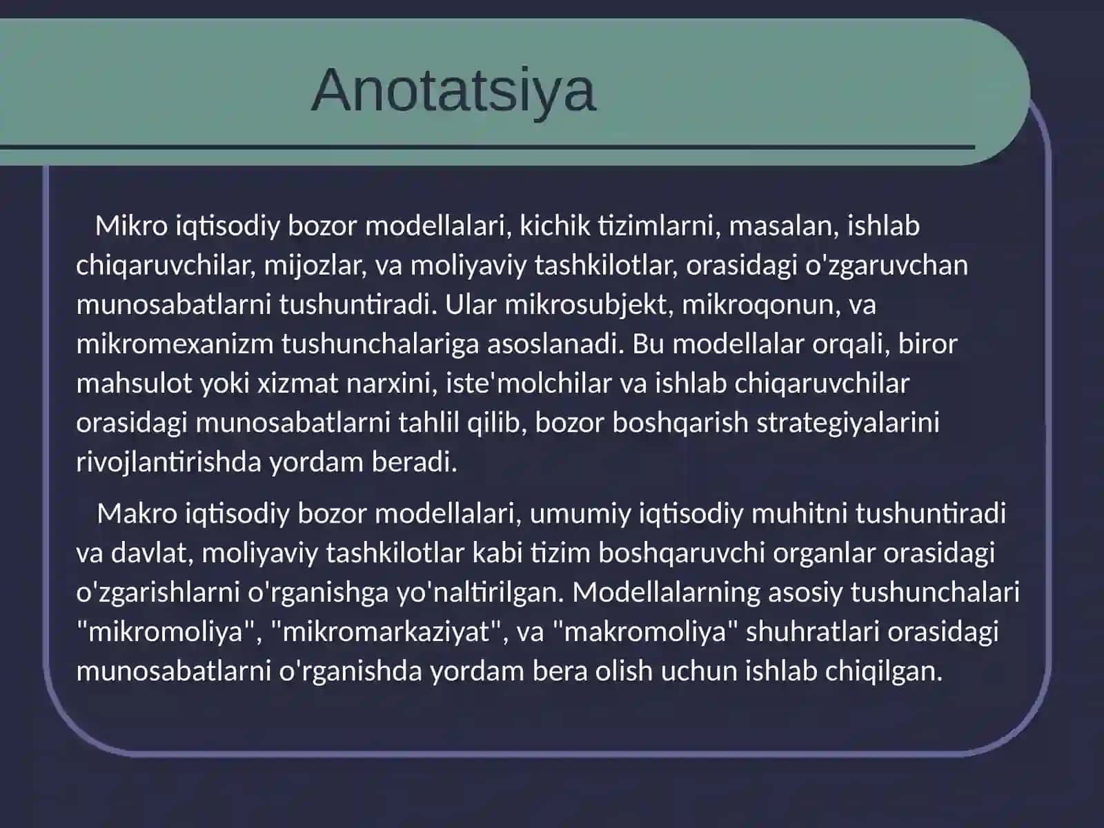 Bozoriqtisodiyotimodellari 3