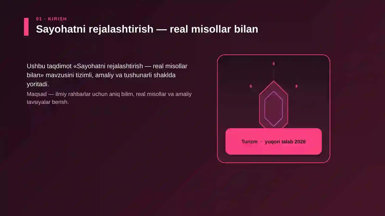 Sayohatni rejalashtirish — real misollar bilan 3