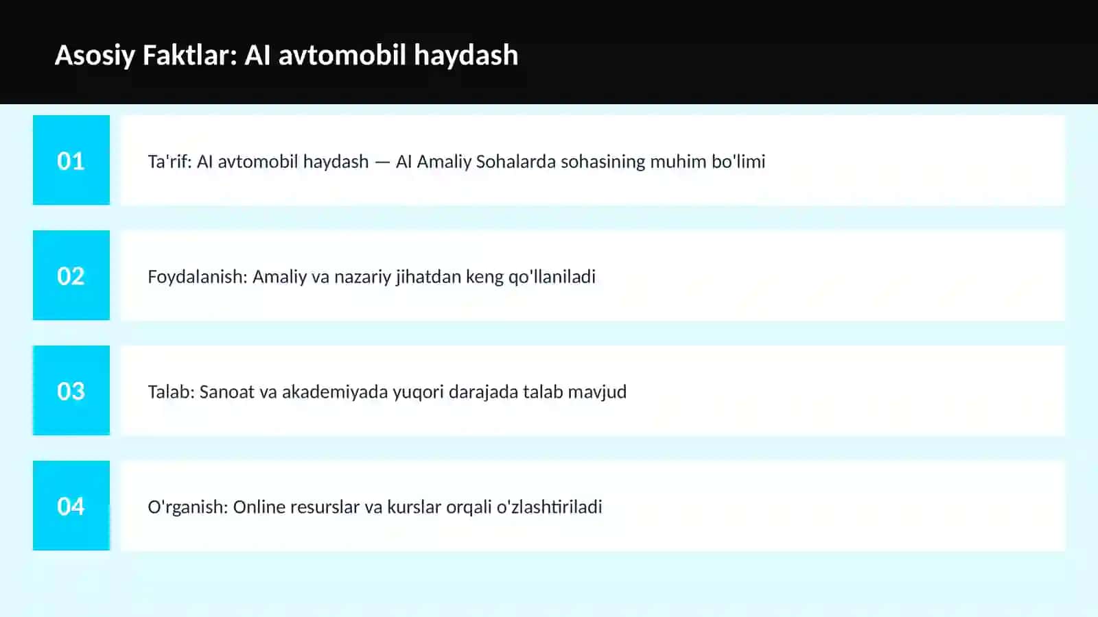 AI avtomobil haydash 3