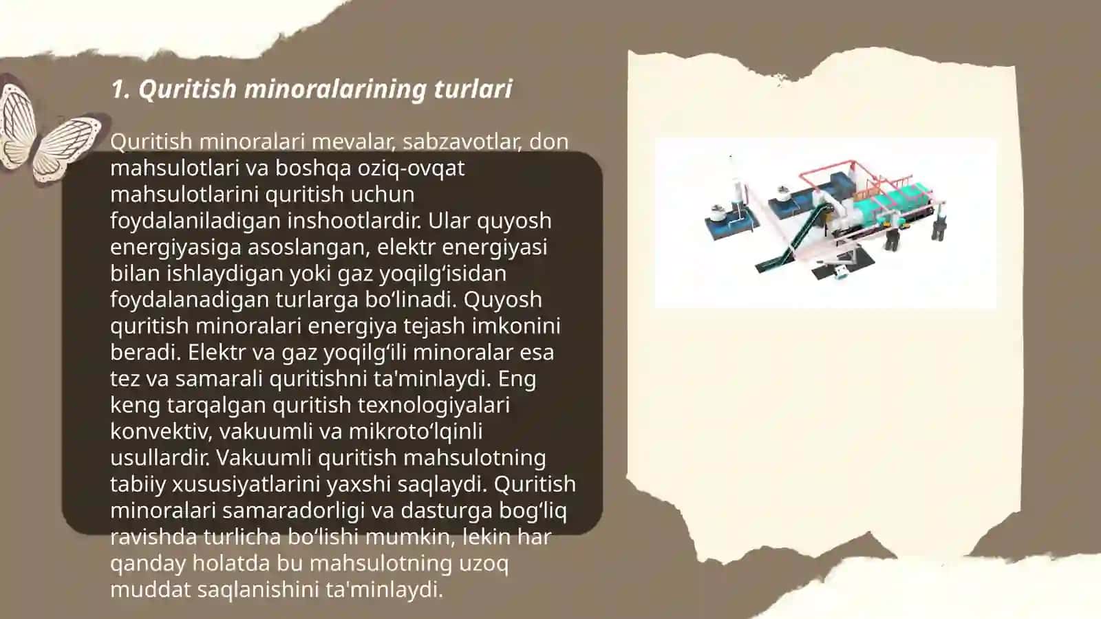 Quritish minorasining texnologik hisoblari 3