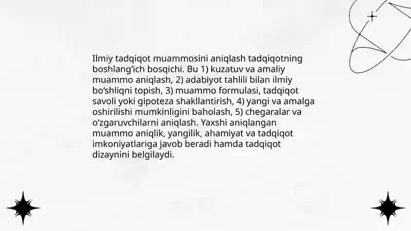Ilmiy Tatqiqot Muammosi 3