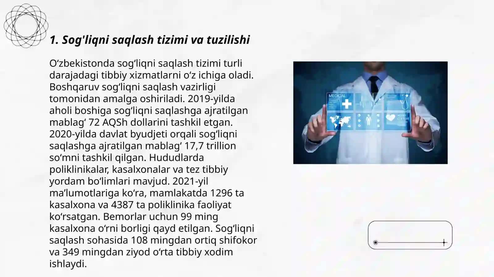 Sog'liqni saqlash tizimi va tuzilishi 3