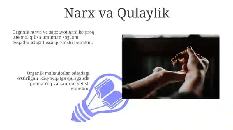Ekologik toza qishloq xoʻjalik mahsulotlarining inson sogʻligidagi roʻli 3