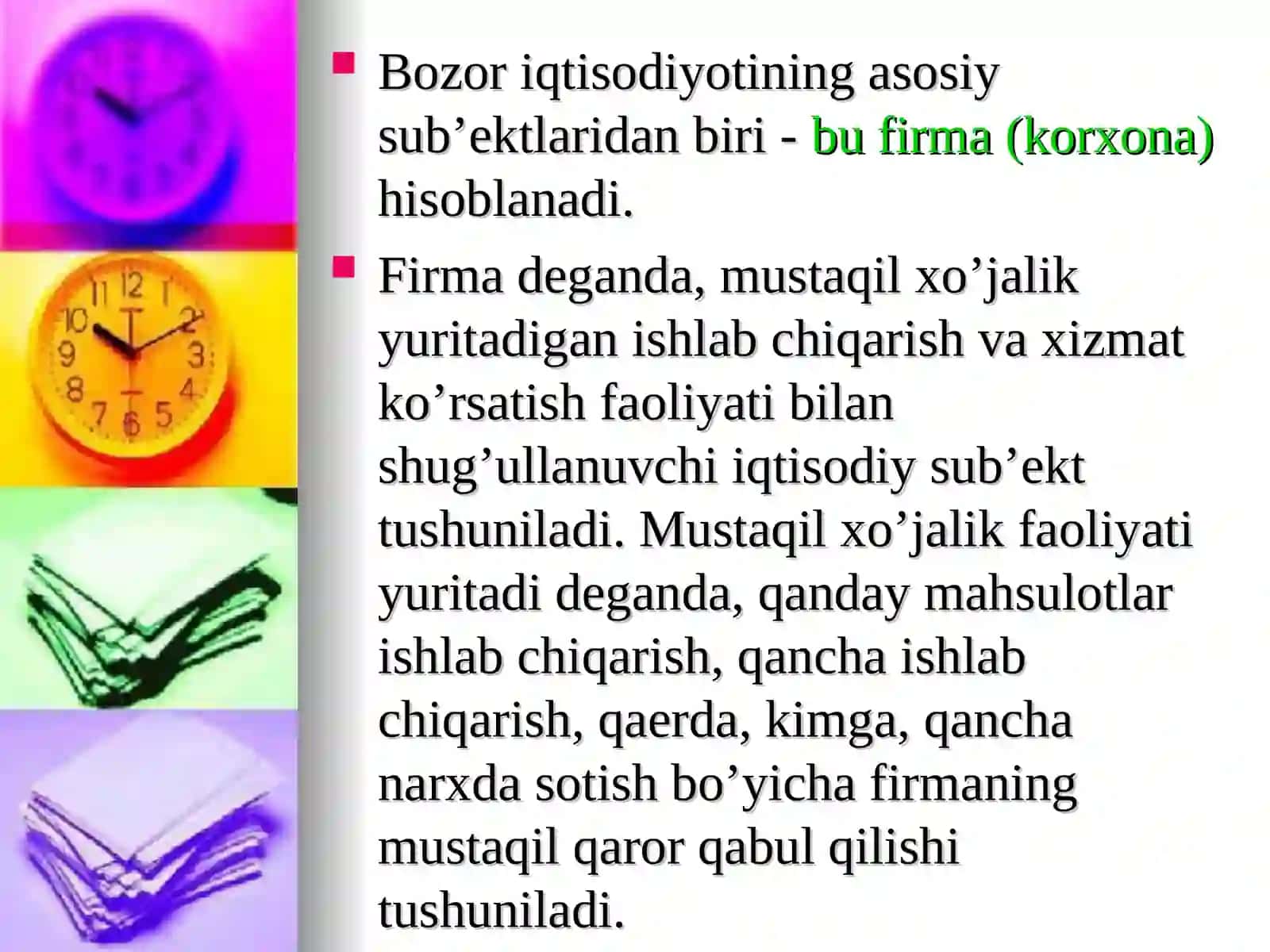 Firma(korxona)lar va ularning tashkiliy iqtisodiy asoslari 3