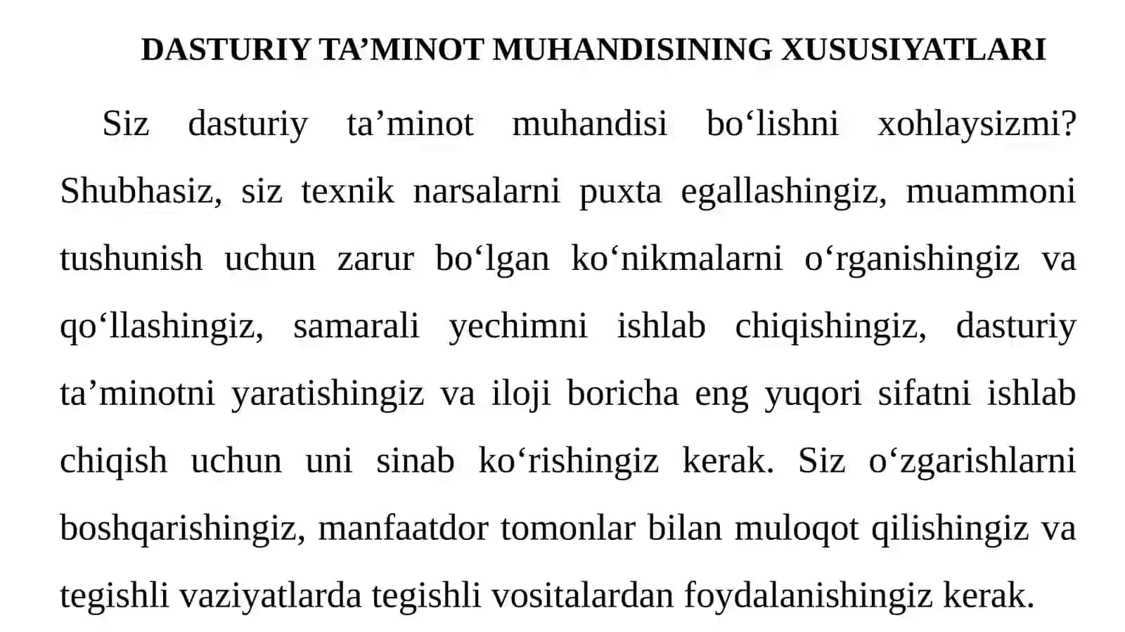 Dasturiy ta’minot muhandisligining insoniy aspektlari 3