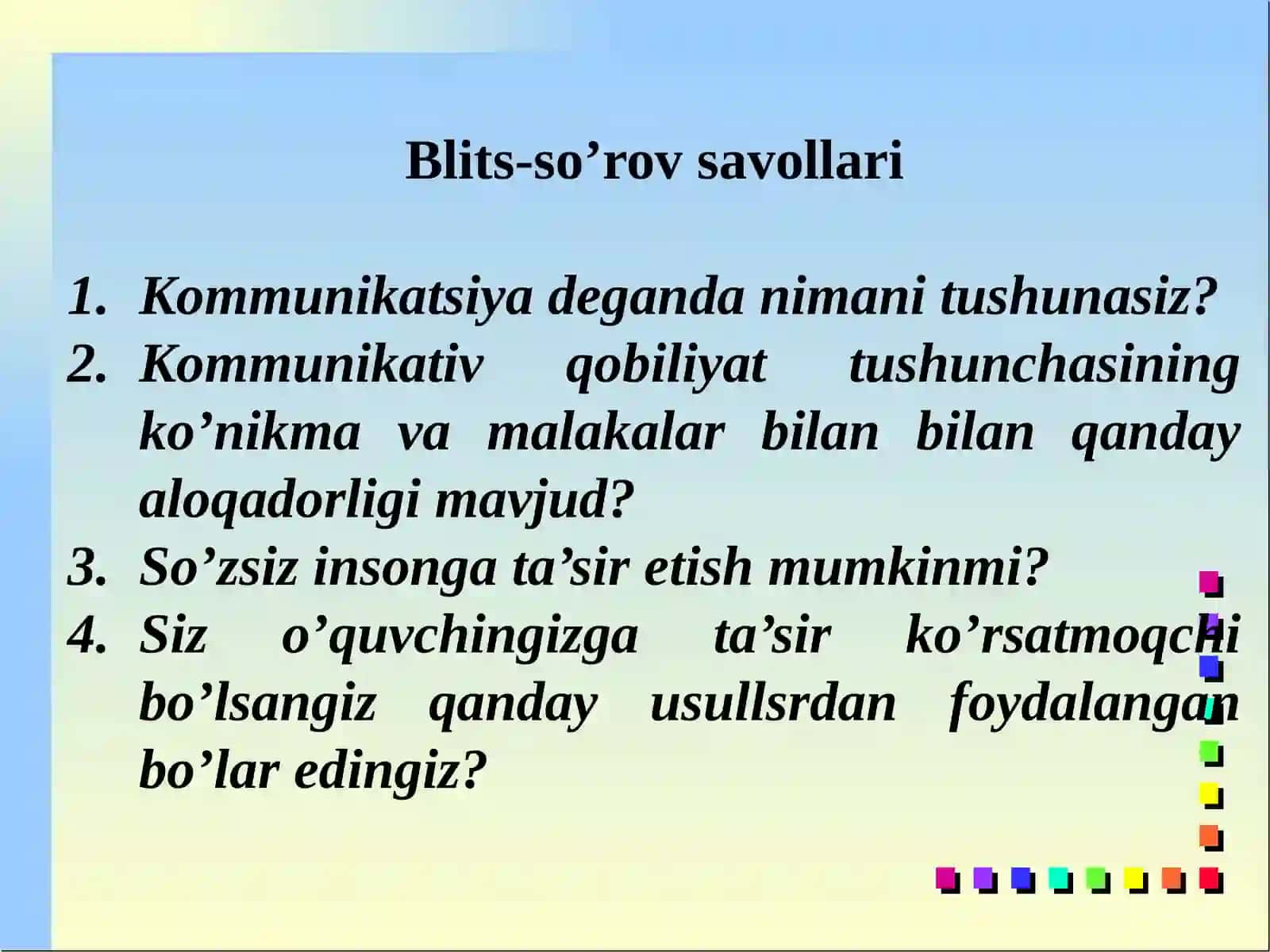 Kommunikativ qobiliyat va pedagogik ta'sir ko'rsatish 3