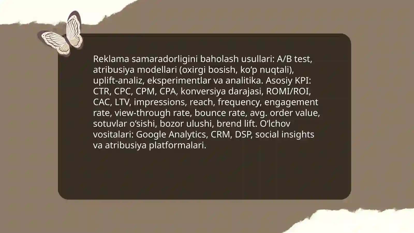 Rekama va marketing kommunikatsiyalarining samaradorligi 3
