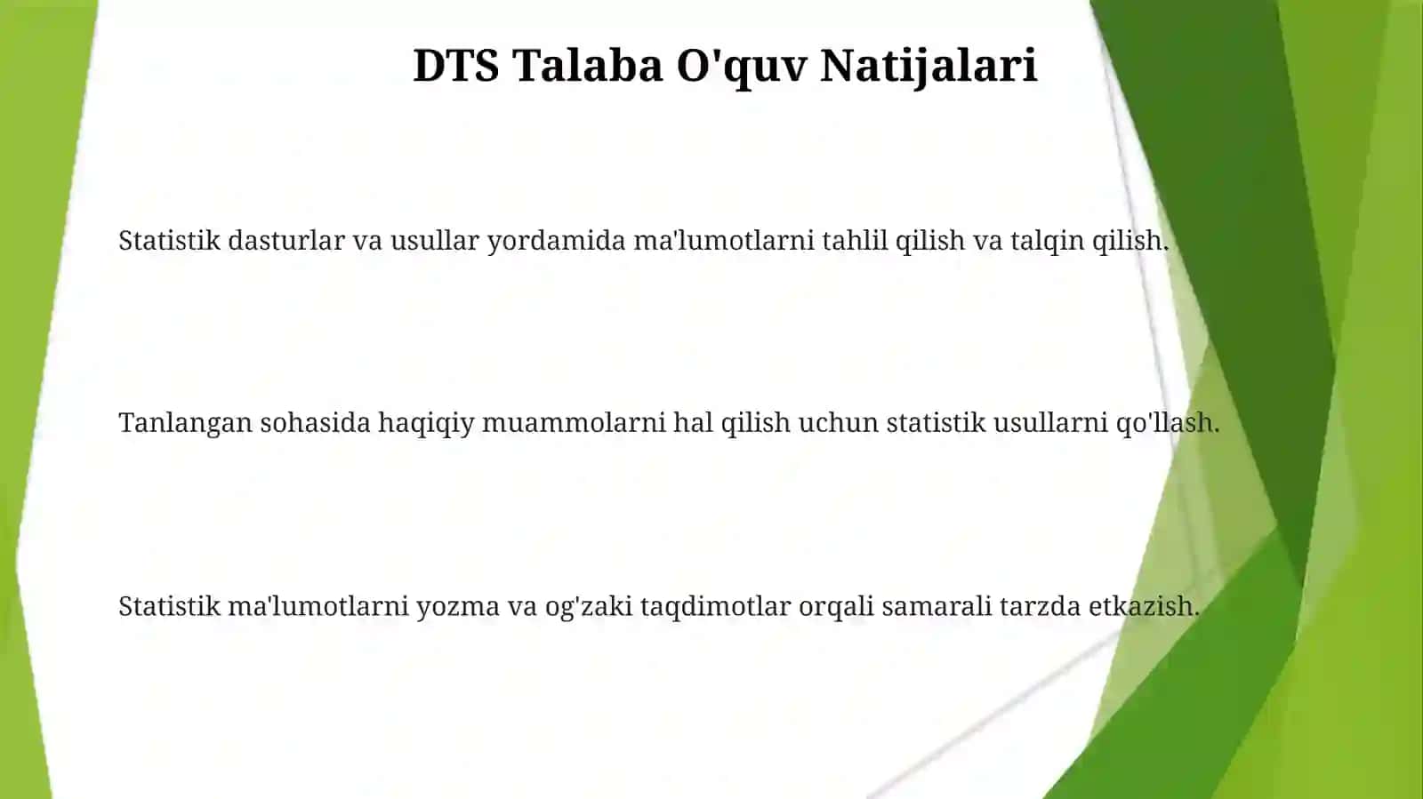 DTS Ta'limi Metodologiyasi 3