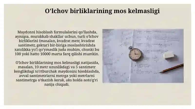 Yuzlarni formula yordamida hisoblashga doir masalalar 3