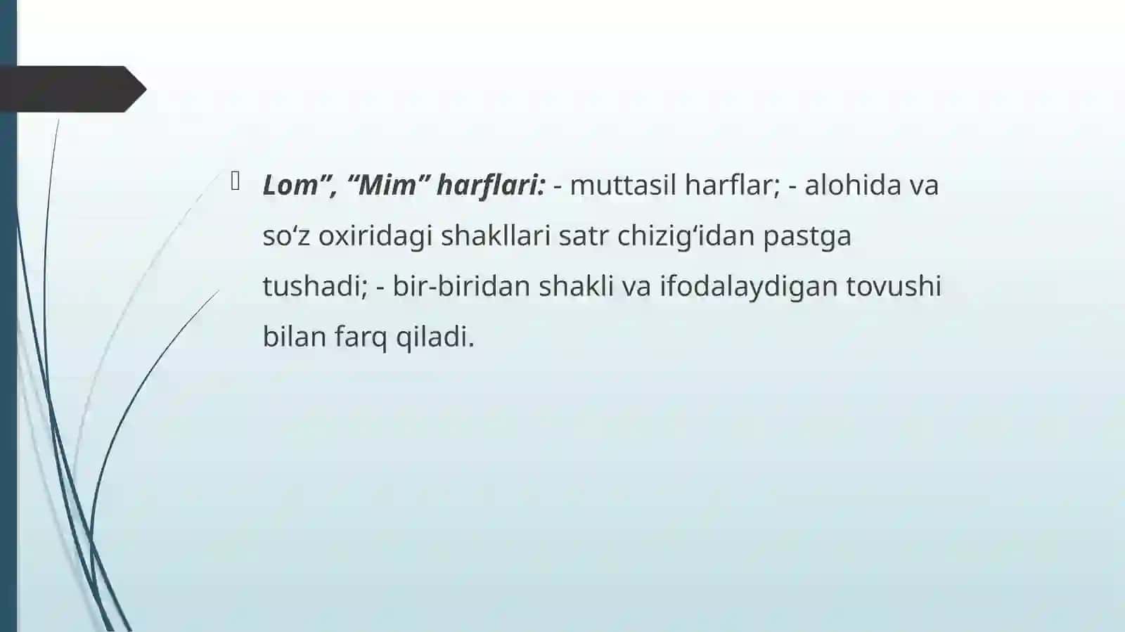MATNSHUNOSLIK ALIFBOSI 3