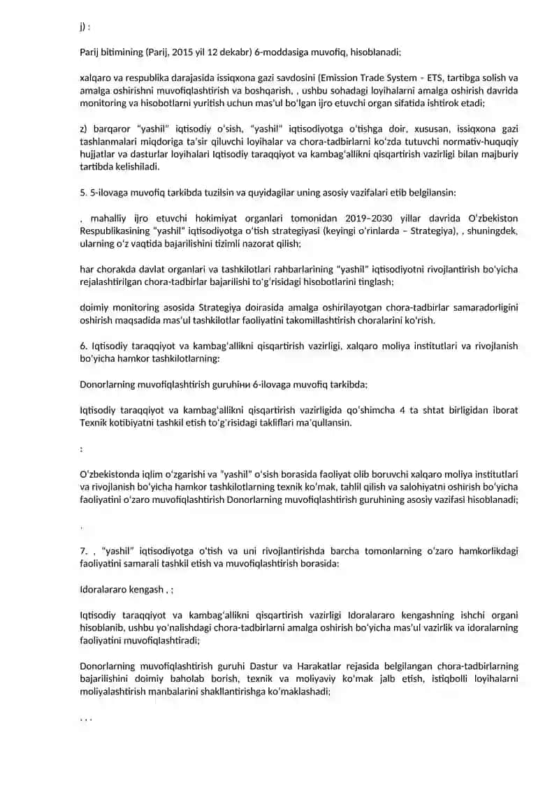 YASHIL IQTISODIOTGA O'TISH 3