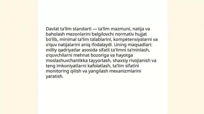 Davlat ta'lim standarti 3
