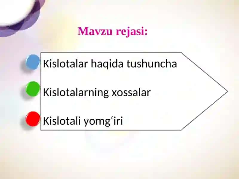 Kislotalarning metallar bilan oʻzaro taʼsiri va kislotali yomgʻir 3