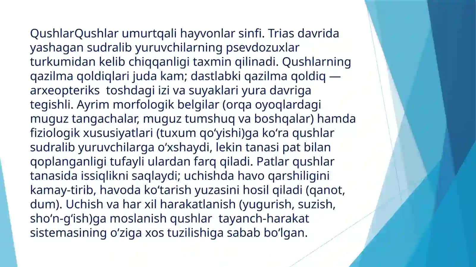 Ko‘chib yuruvchi qushlarning asosiy turlari 3