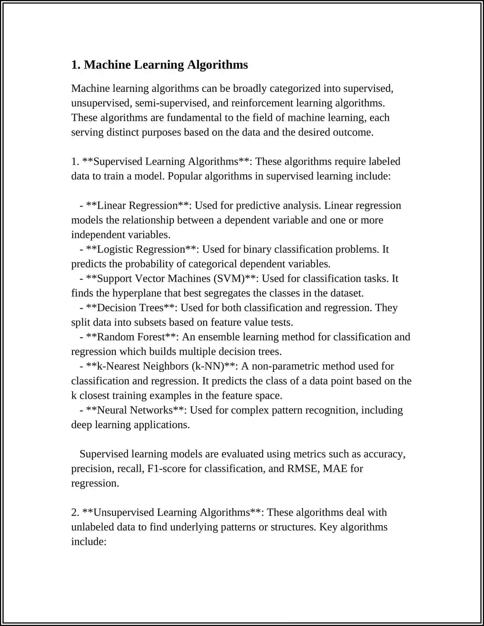 Machine Learning Algorithms 3
