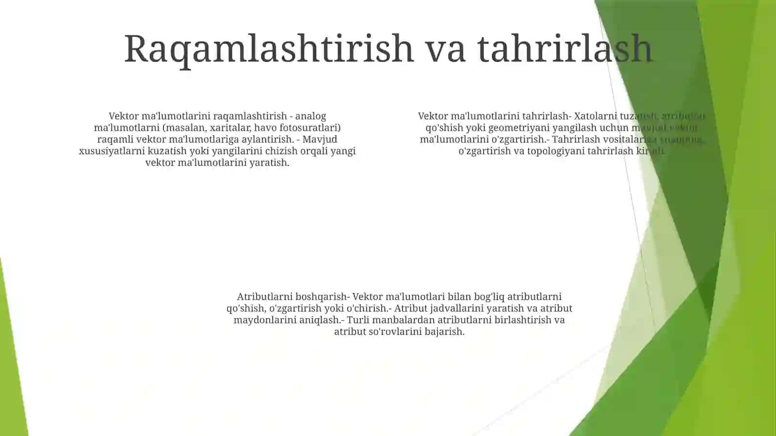 Arcmap DasturiningAsosiyVazifalari 3