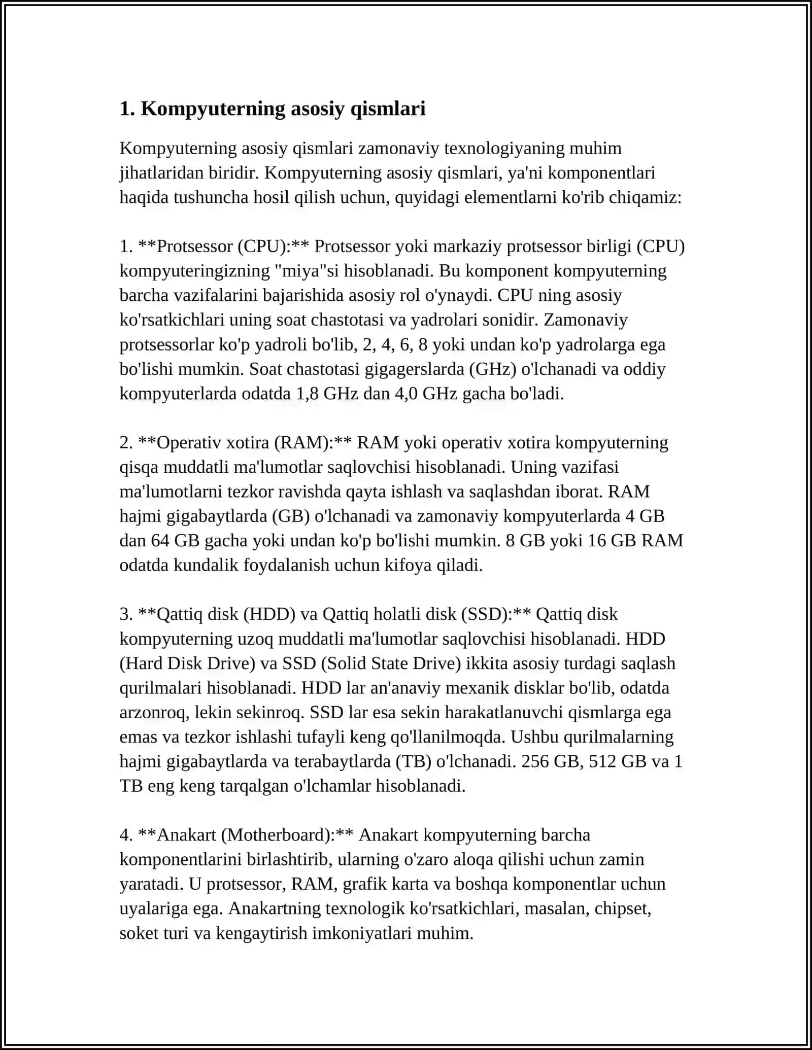 KAMPUTERDA MUSTAQIL ISHNI OʻRGANISH 3