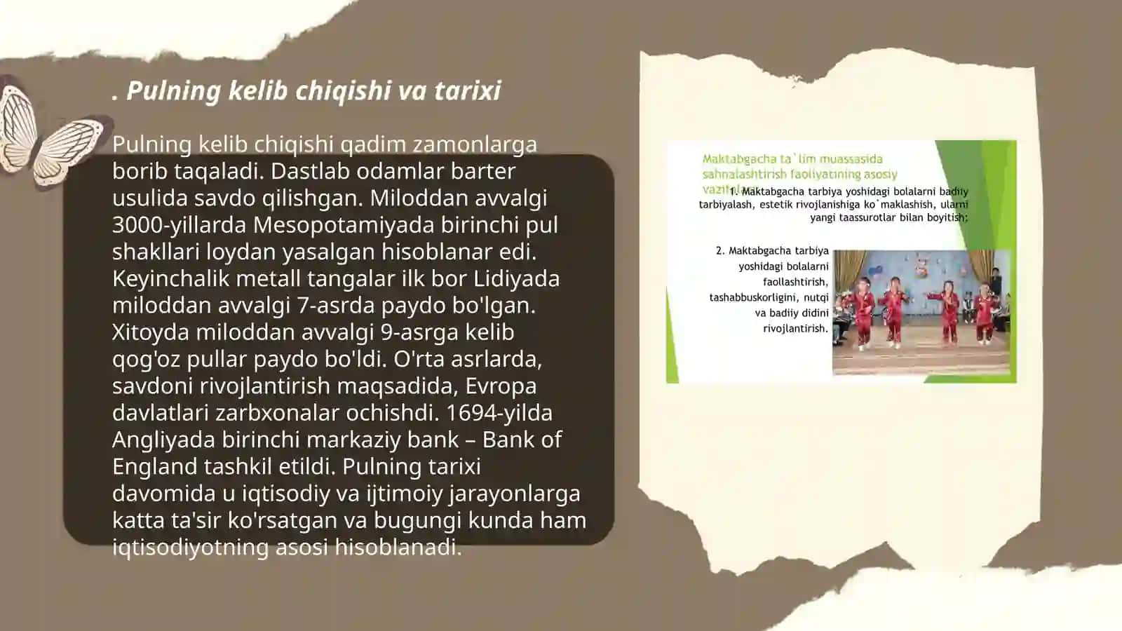 Pul Haqida Tushunchalarni Shakllantirish 3