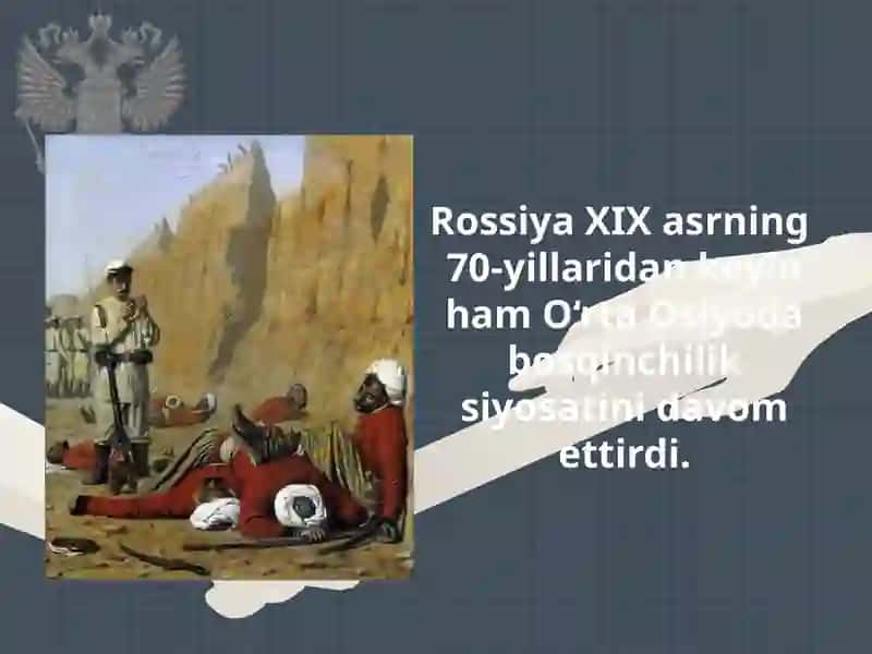 Podsho Rossiyasi Tashqisiy O'sati va Mustamlaka Chidavlati 3