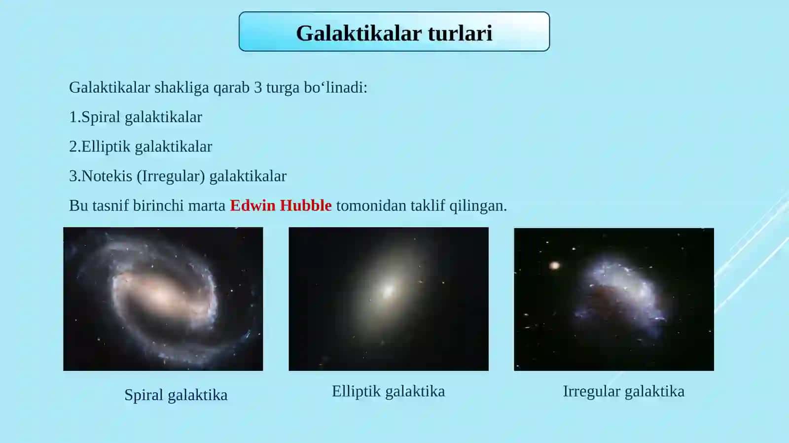 Galaktikalarning koinotda taqsimlanishi 3