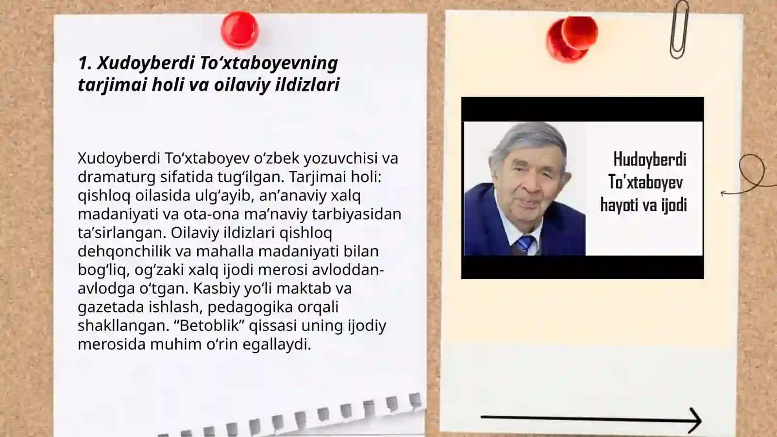 Xudoyberdi To'xtaboyev hayot va ijodi va uning Betoblik qisasi 3